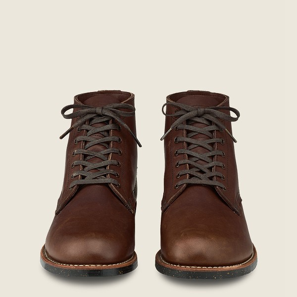 Red Wing Heritage Boots Brown - Mens Merchant - 6-inch Harness Leather Steel Toe - 5129-MOTWS